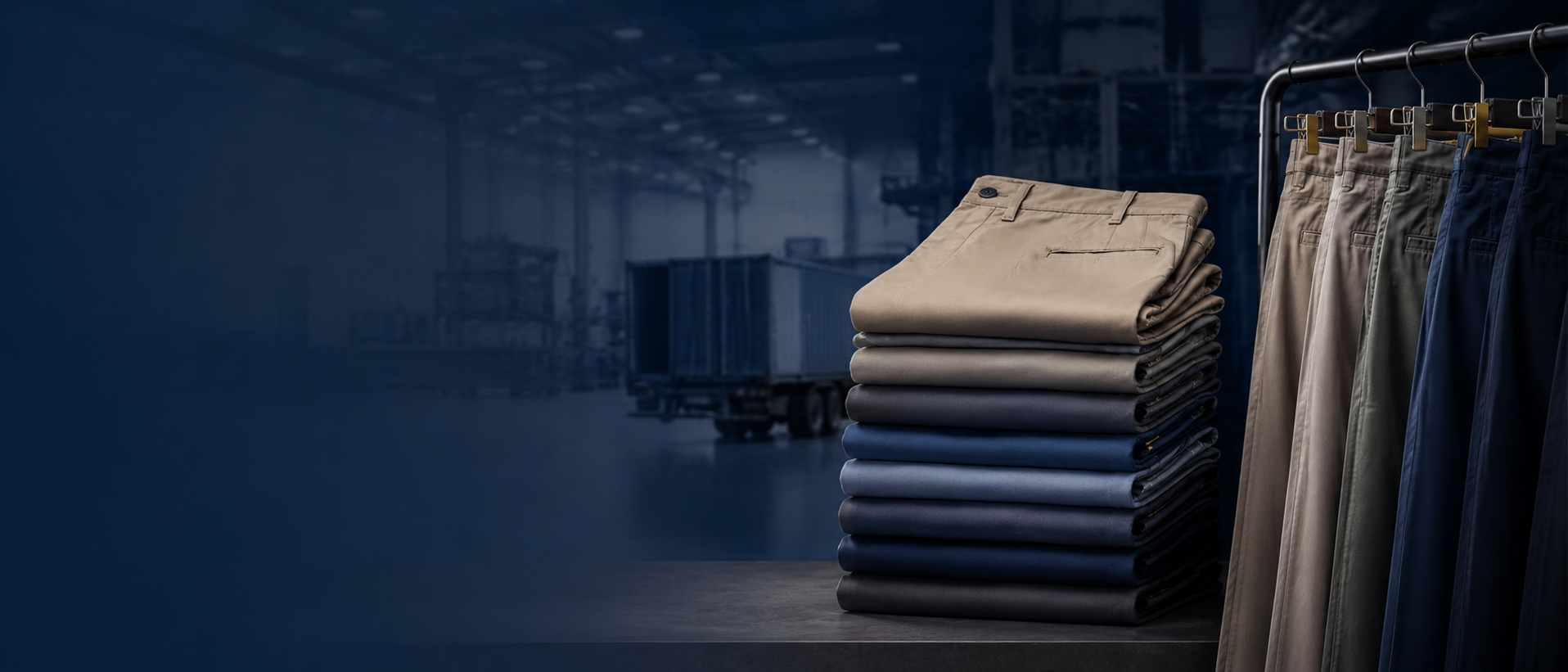 Factory-direct pants production banner